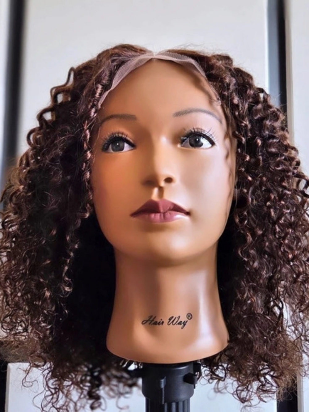 Hair Way Human Hair Wig Set Brown Black Like New